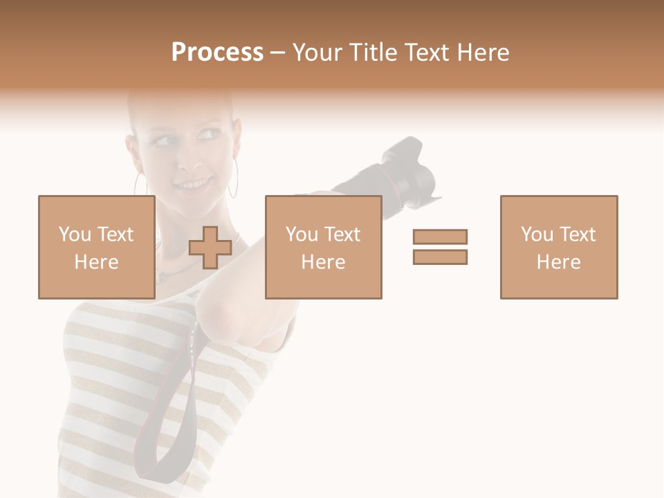 Beauty Lens White PowerPoint Template