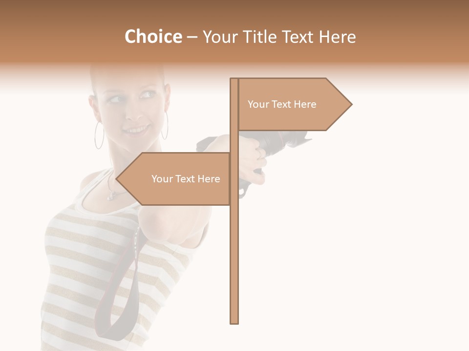 Beauty Lens White PowerPoint Template
