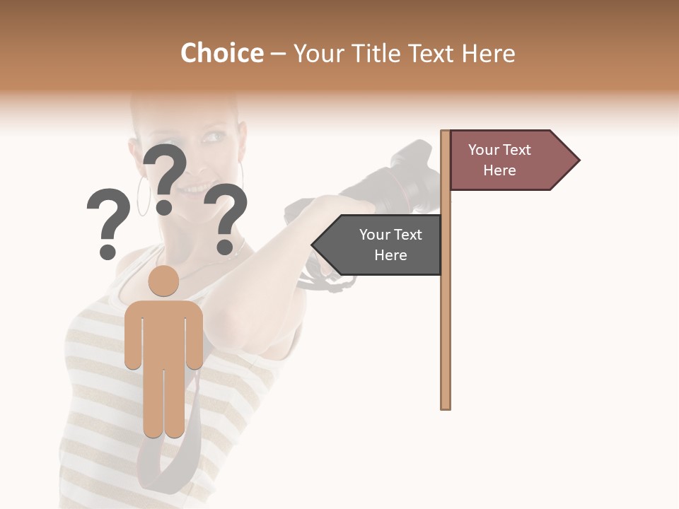 Beauty Lens White PowerPoint Template