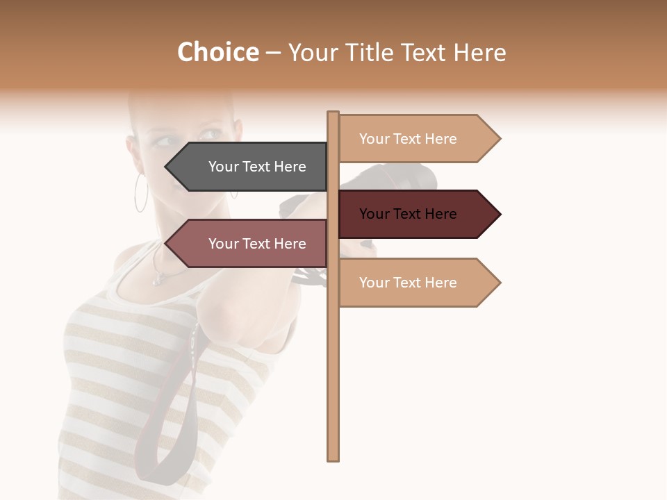 Beauty Lens White PowerPoint Template