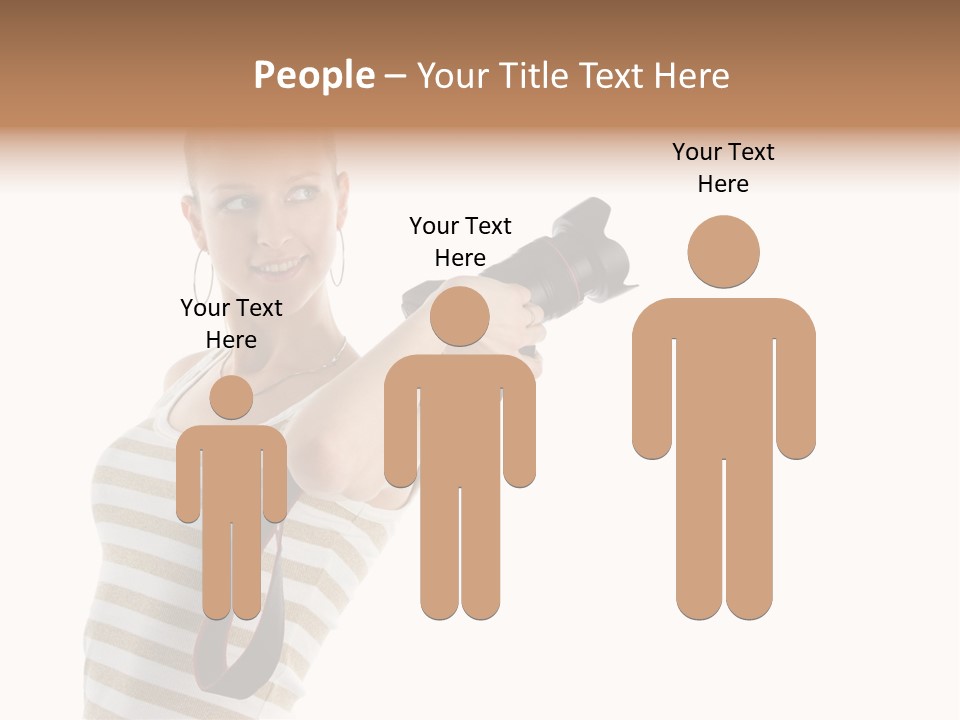 Beauty Lens White PowerPoint Template