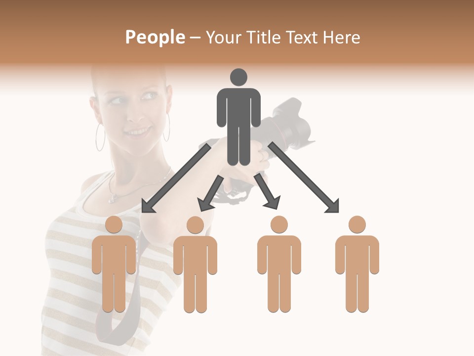 Beauty Lens White PowerPoint Template