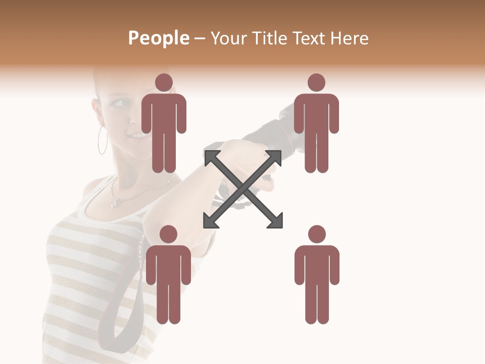 Beauty Lens White PowerPoint Template