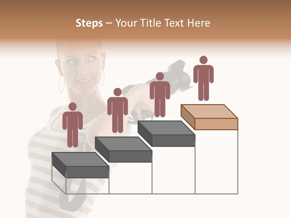 Beauty Lens White PowerPoint Template