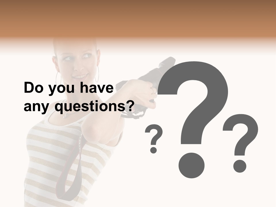 Beauty Lens White PowerPoint Template