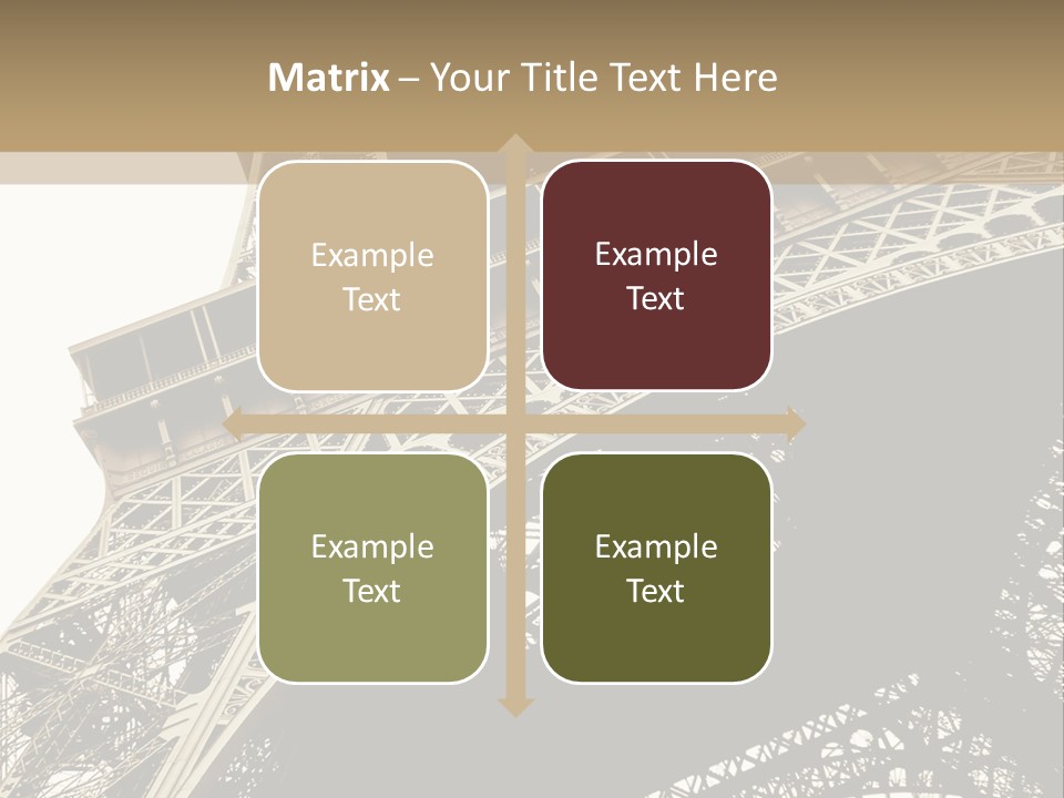 Metal Paris City PowerPoint Template