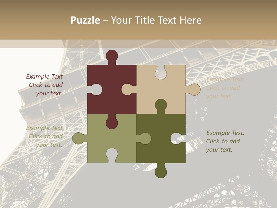 Metal Paris City PowerPoint Template