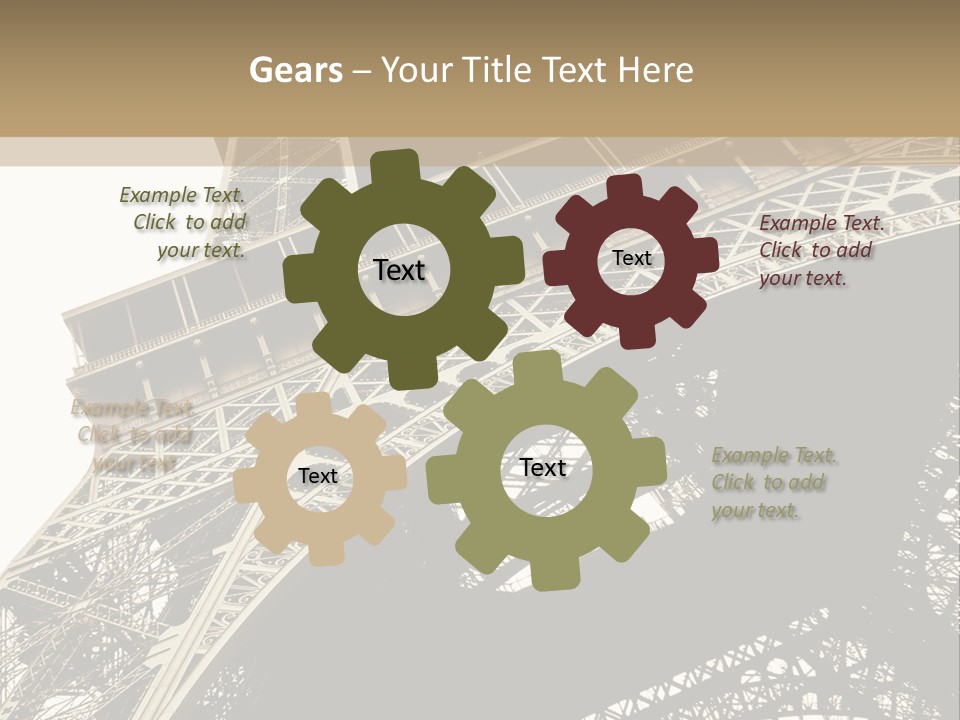 Metal Paris City PowerPoint Template