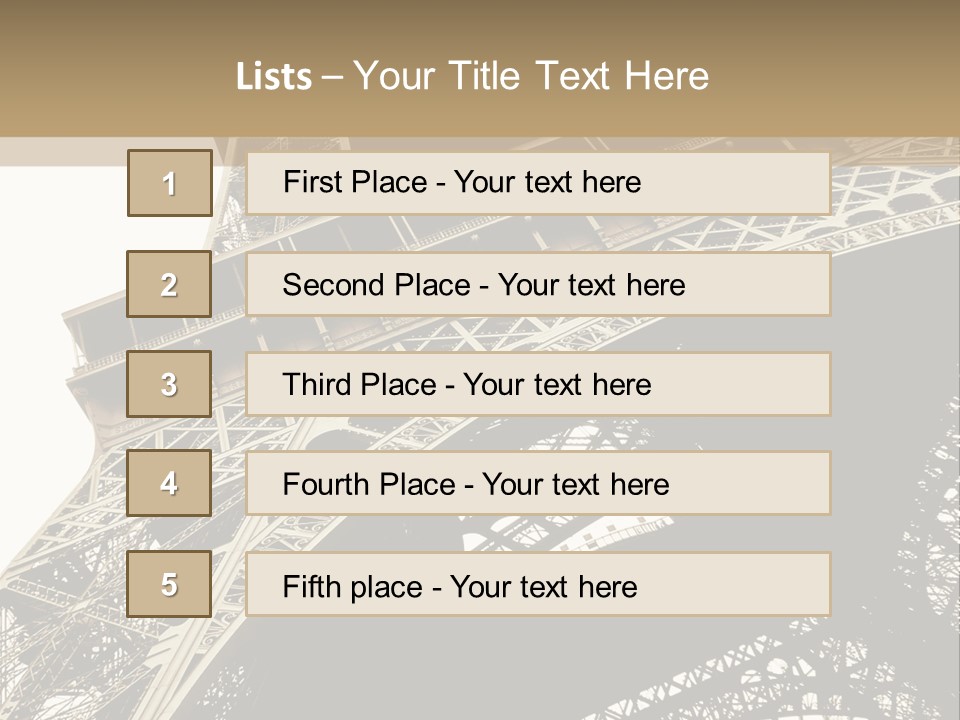Metal Paris City PowerPoint Template