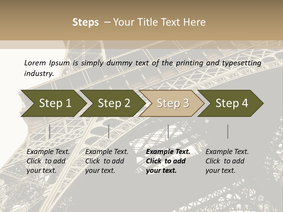 Metal Paris City PowerPoint Template