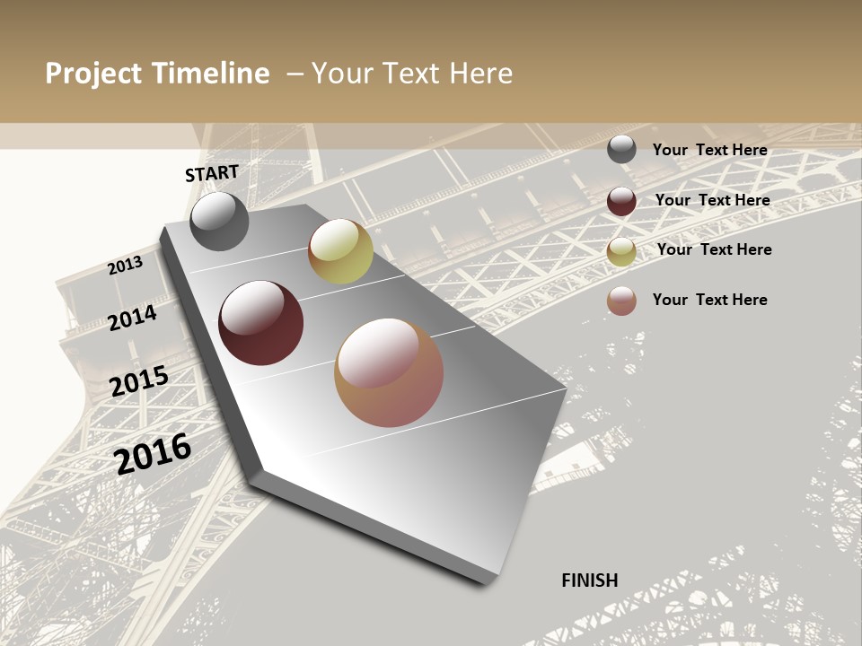 Metal Paris City PowerPoint Template