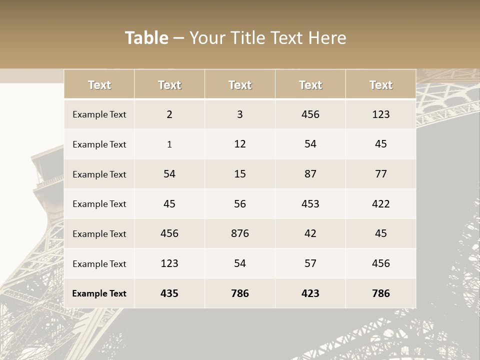 Metal Paris City PowerPoint Template