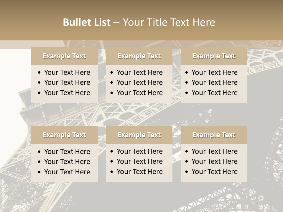 Metal Paris City PowerPoint Template