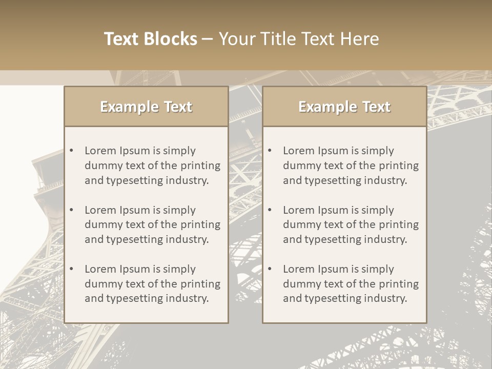 Metal Paris City PowerPoint Template