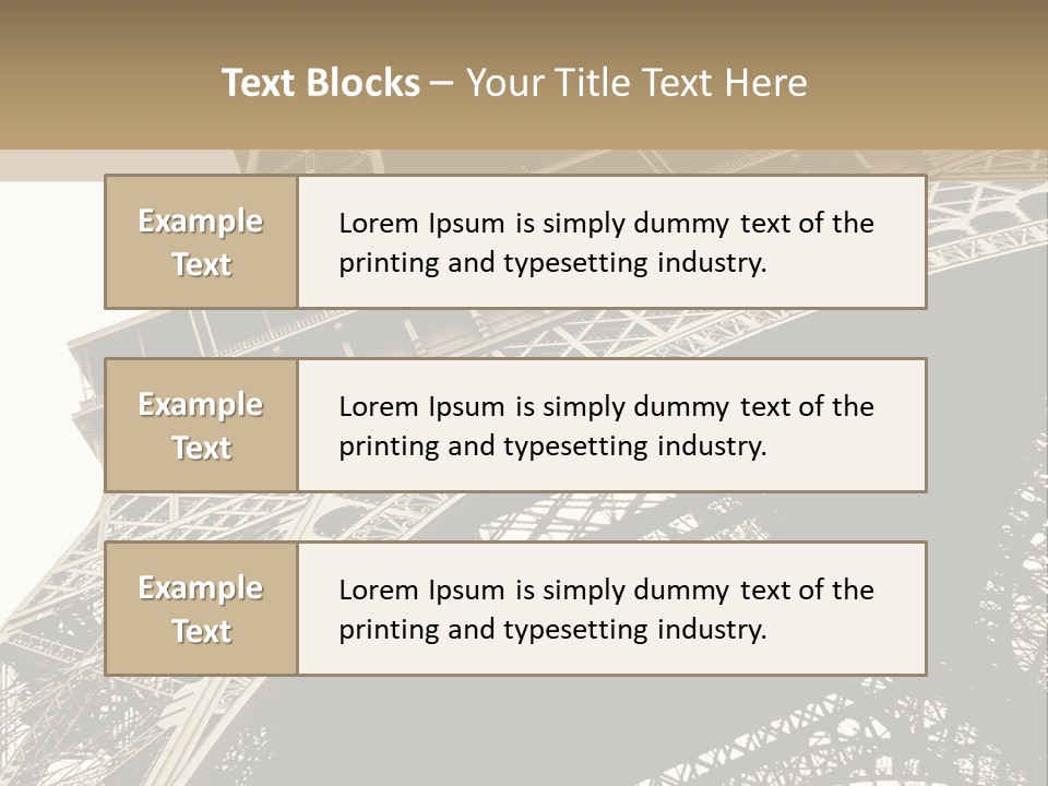 Metal Paris City PowerPoint Template