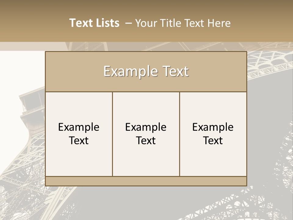 Metal Paris City PowerPoint Template
