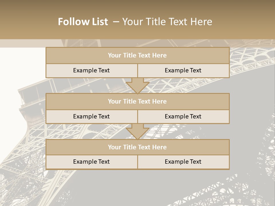 Metal Paris City PowerPoint Template