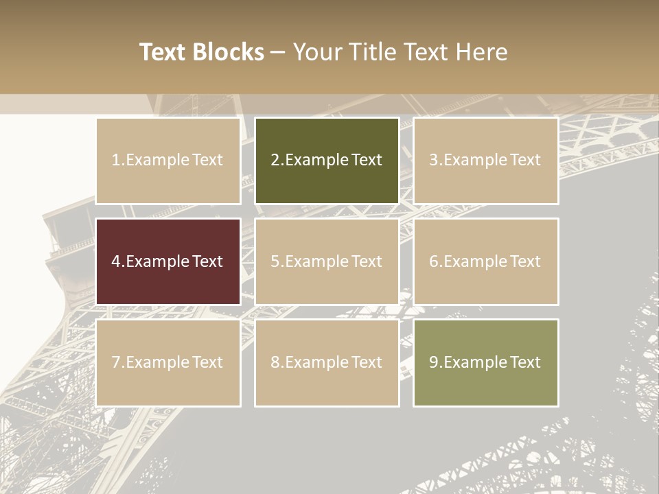 Metal Paris City PowerPoint Template