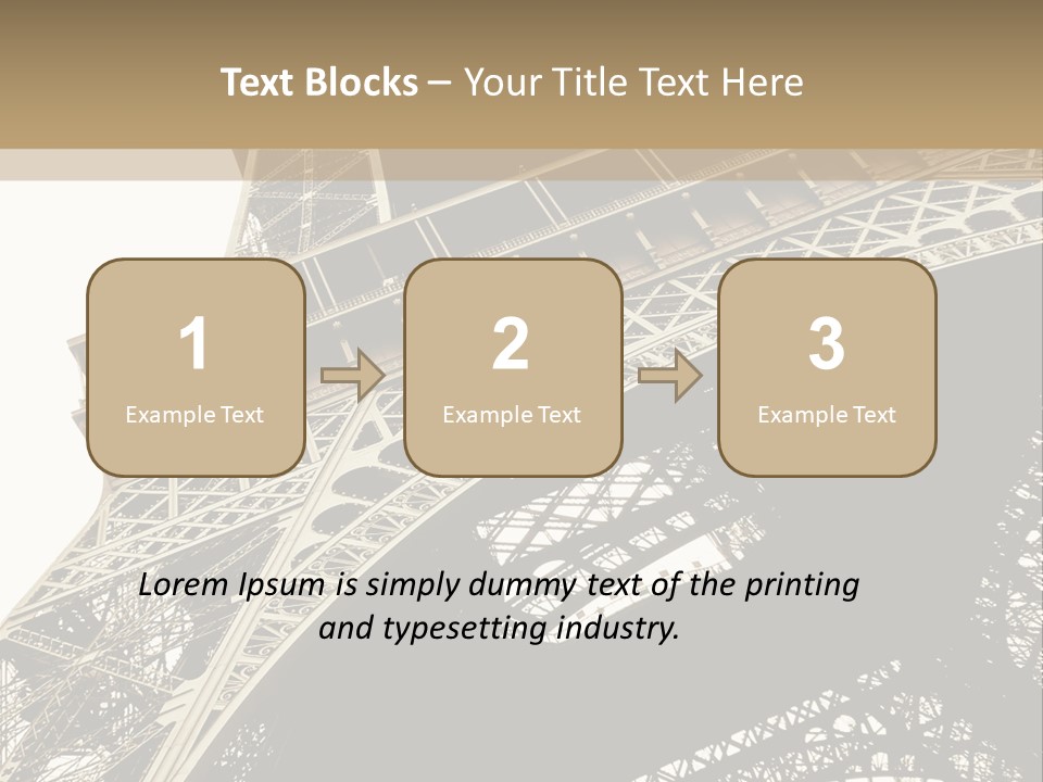 Metal Paris City PowerPoint Template