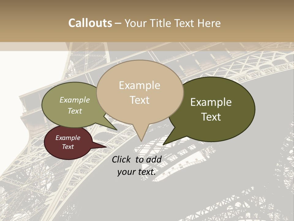 Metal Paris City PowerPoint Template