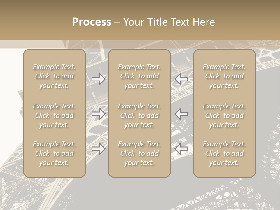 Metal Paris City PowerPoint Template