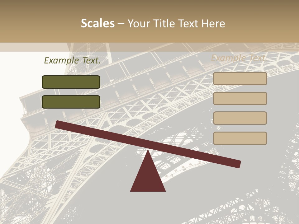 Metal Paris City PowerPoint Template