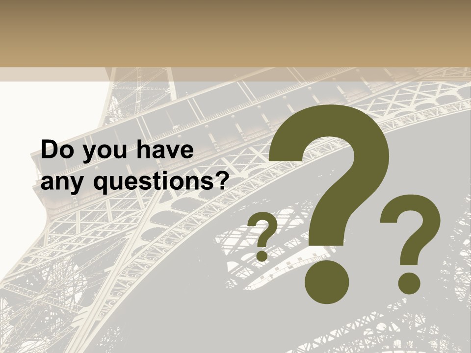 Metal Paris City PowerPoint Template