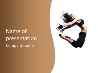 Adult Moving Sport PowerPoint Template