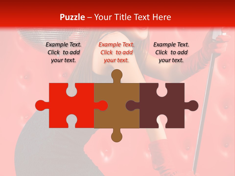 A Woman In A Green Dress Holding A Microphone PowerPoint Template