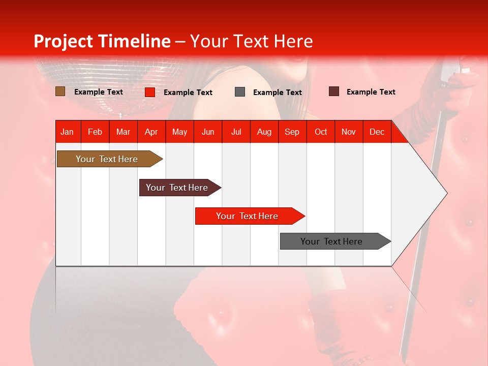 A Woman In A Green Dress Holding A Microphone PowerPoint Template