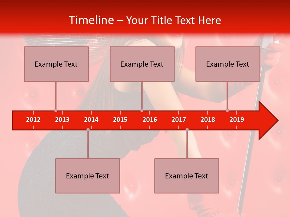 A Woman In A Green Dress Holding A Microphone PowerPoint Template