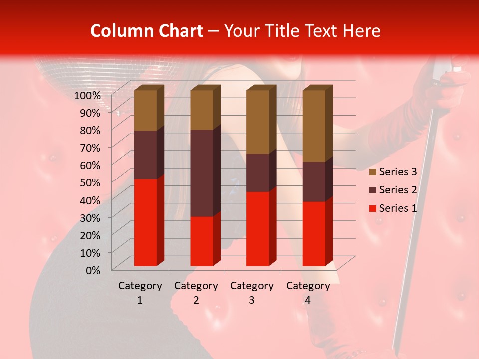A Woman In A Green Dress Holding A Microphone PowerPoint Template