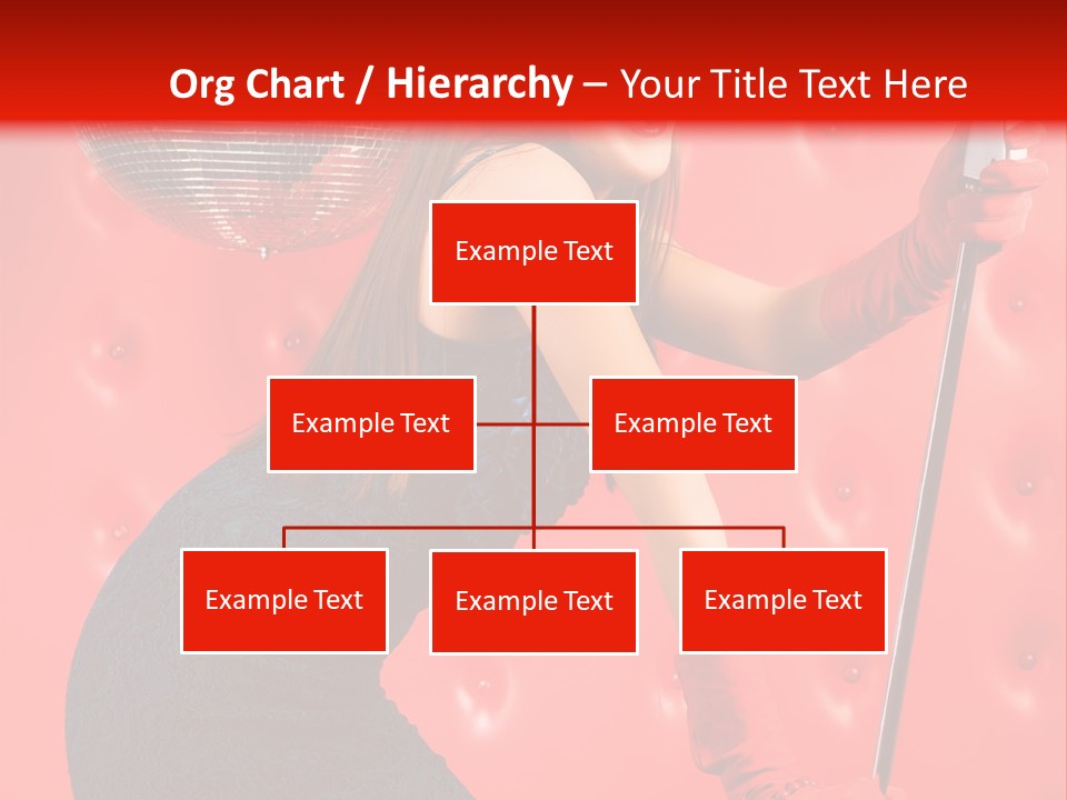 A Woman In A Green Dress Holding A Microphone PowerPoint Template
