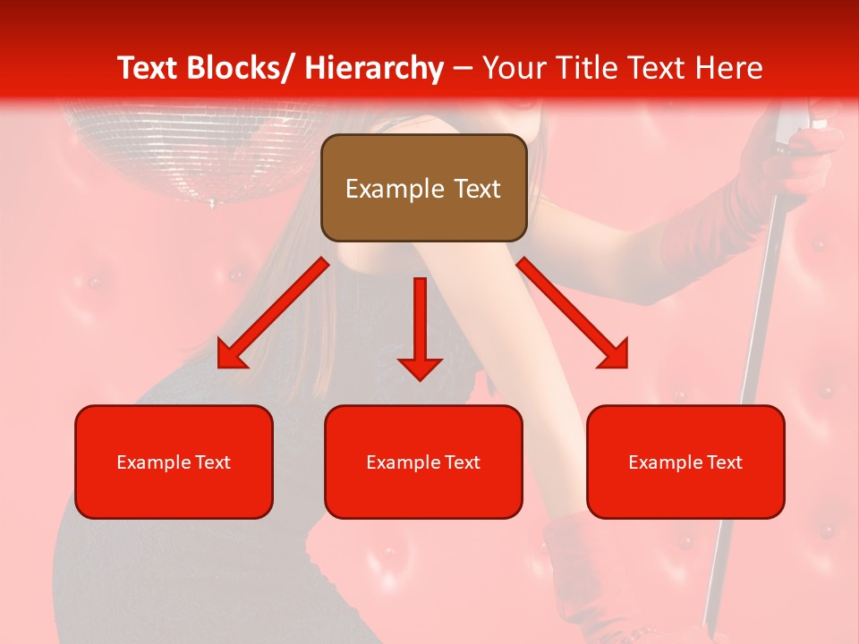 A Woman In A Green Dress Holding A Microphone PowerPoint Template
