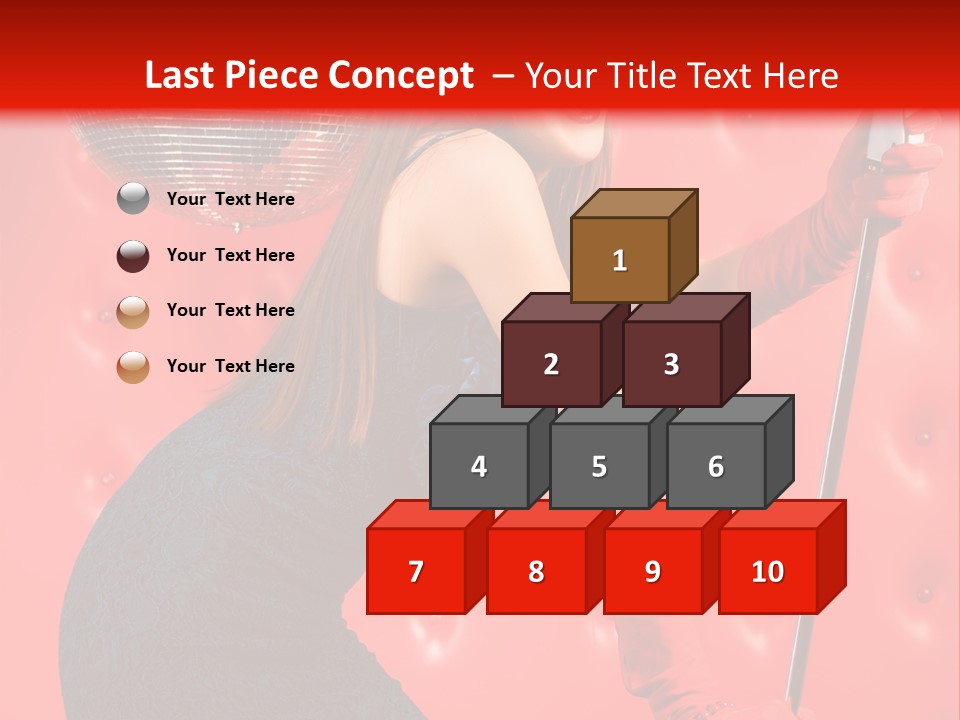 A Woman In A Green Dress Holding A Microphone PowerPoint Template