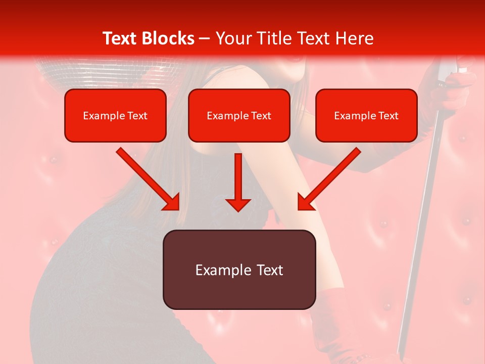 A Woman In A Green Dress Holding A Microphone PowerPoint Template