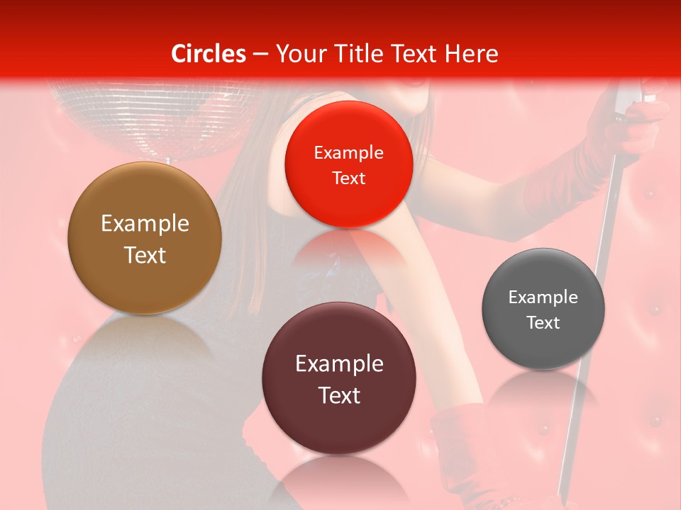 A Woman In A Green Dress Holding A Microphone PowerPoint Template