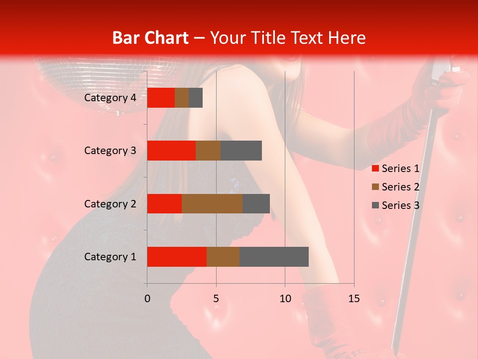 A Woman In A Green Dress Holding A Microphone PowerPoint Template
