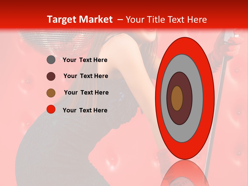 A Woman In A Green Dress Holding A Microphone PowerPoint Template