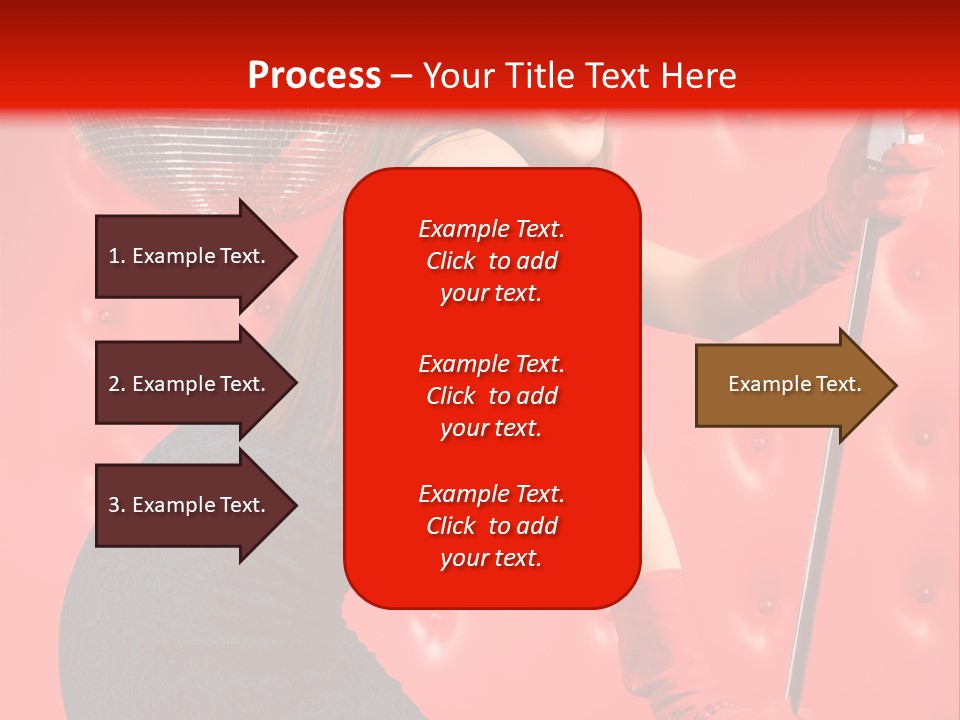 A Woman In A Green Dress Holding A Microphone PowerPoint Template