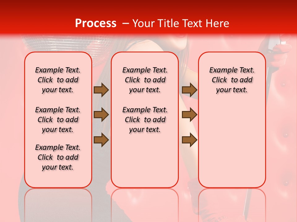 A Woman In A Green Dress Holding A Microphone PowerPoint Template