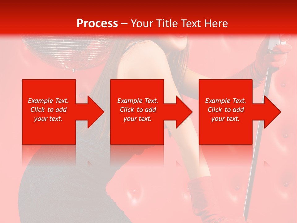 A Woman In A Green Dress Holding A Microphone PowerPoint Template