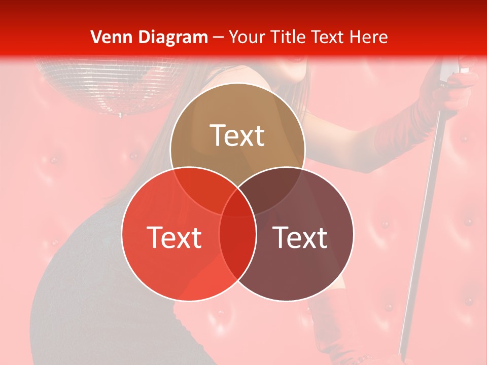 A Woman In A Green Dress Holding A Microphone PowerPoint Template