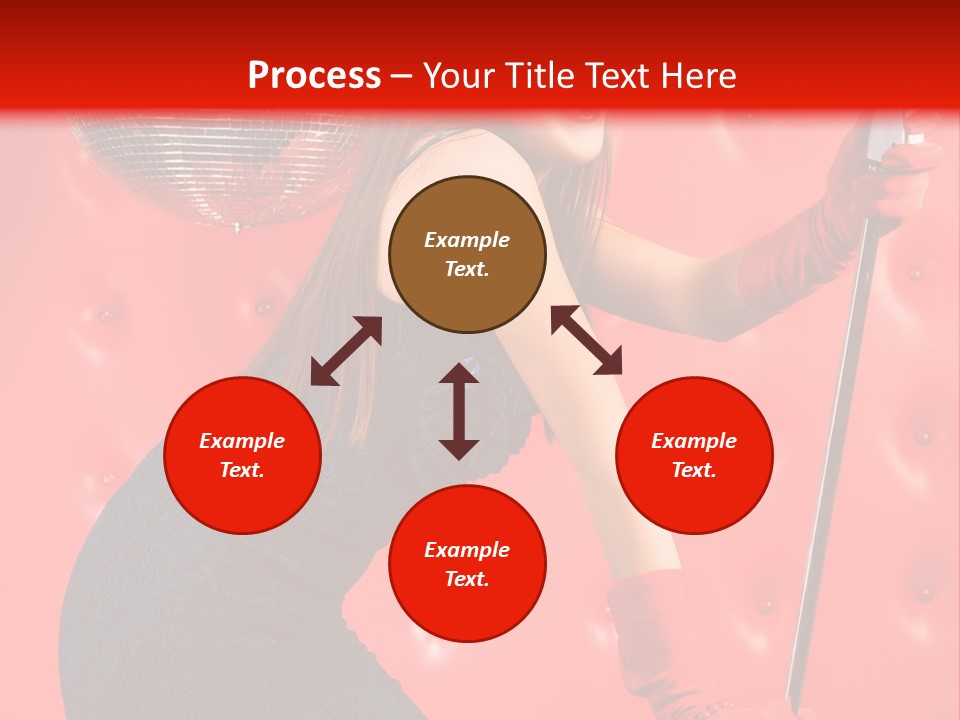 A Woman In A Green Dress Holding A Microphone PowerPoint Template
