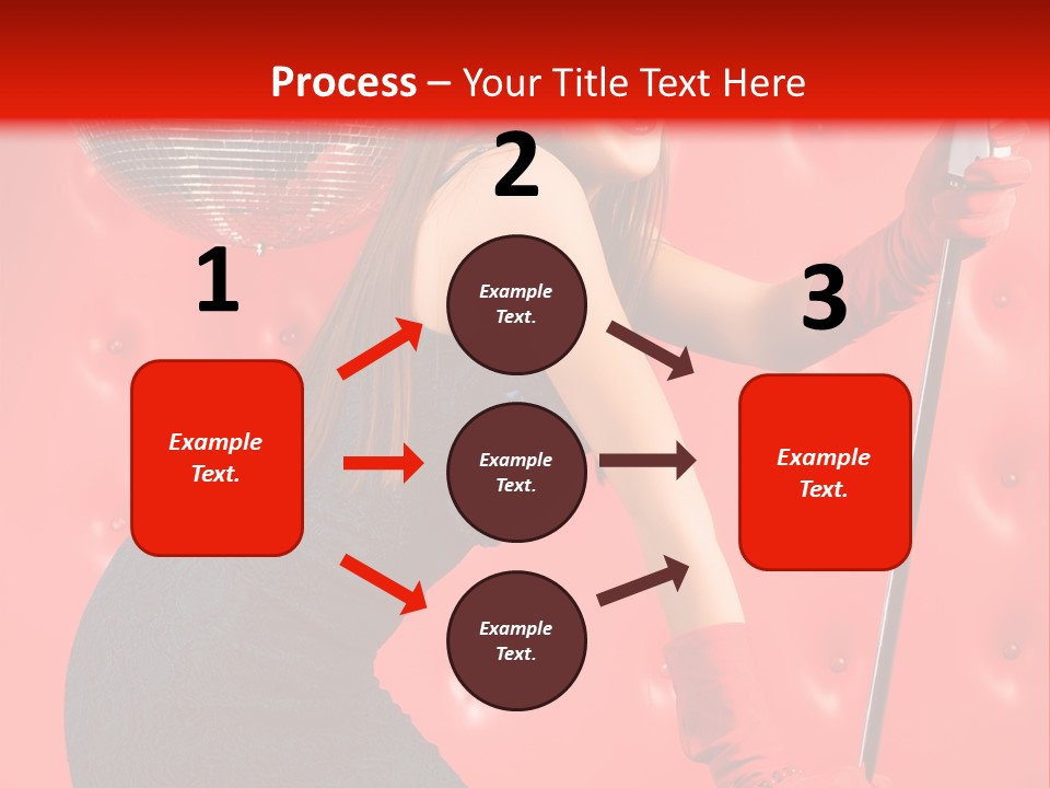 A Woman In A Green Dress Holding A Microphone PowerPoint Template