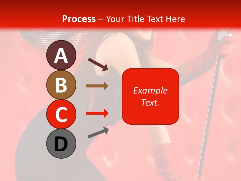 A Woman In A Green Dress Holding A Microphone PowerPoint Template