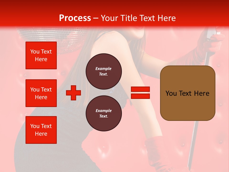 A Woman In A Green Dress Holding A Microphone PowerPoint Template