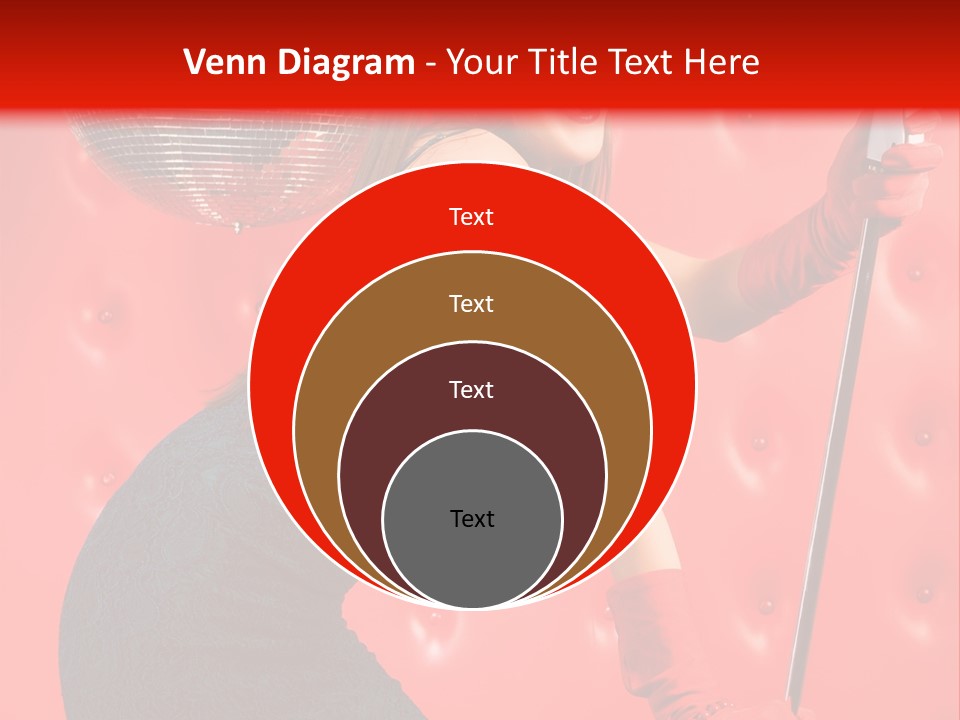 A Woman In A Green Dress Holding A Microphone PowerPoint Template