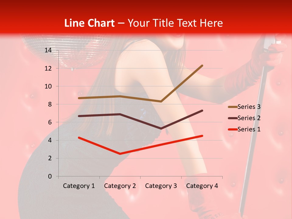 A Woman In A Green Dress Holding A Microphone PowerPoint Template