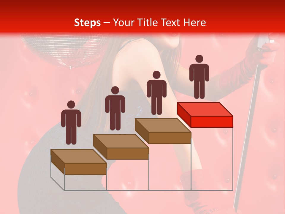 A Woman In A Green Dress Holding A Microphone PowerPoint Template